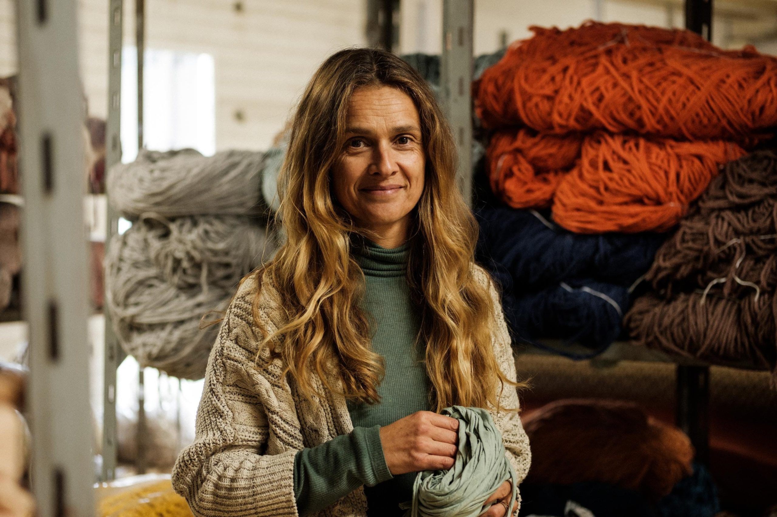 Portrait of textile designer Susana Godinho.